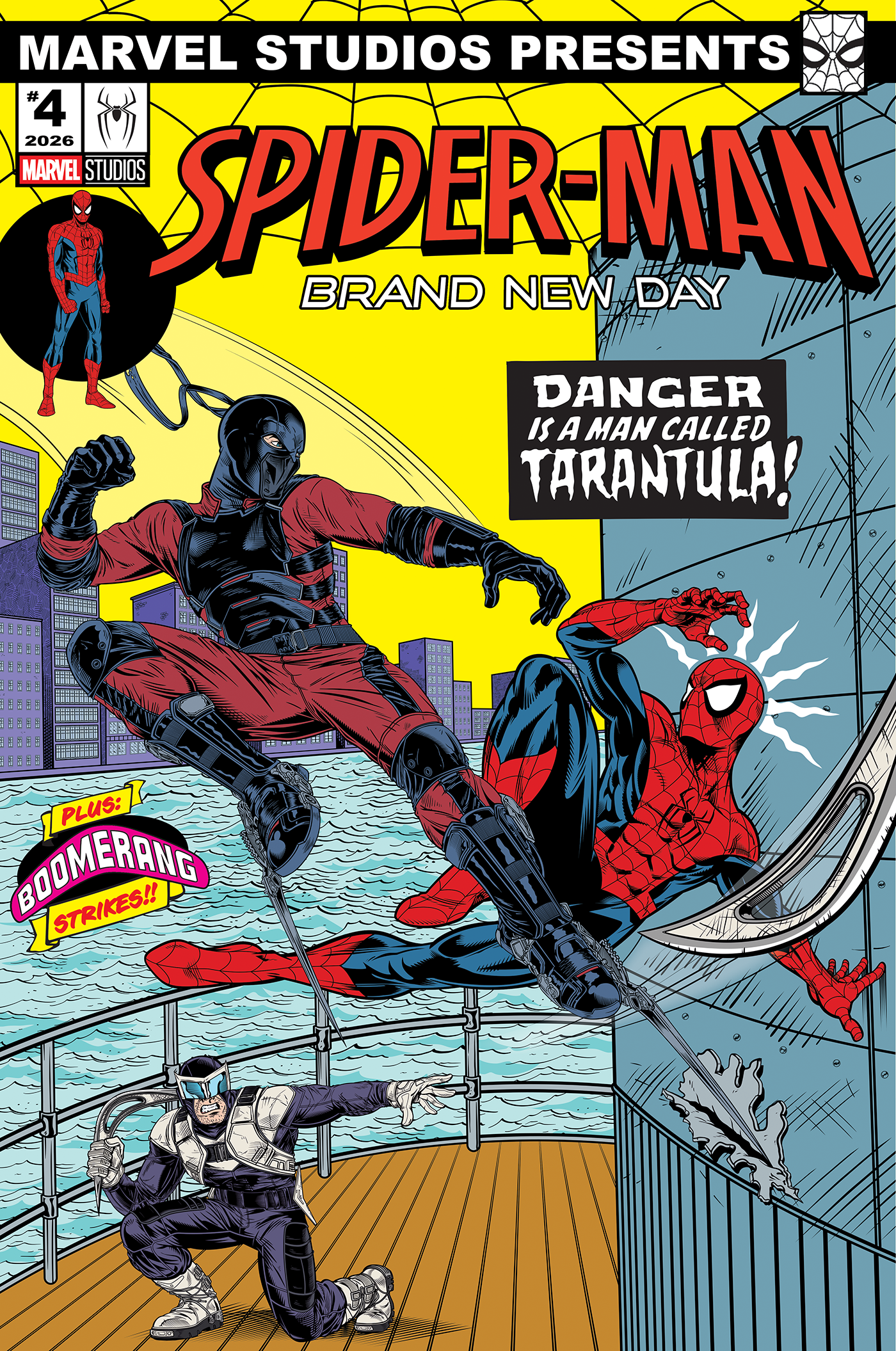 PUNISHER VS. SPIDER-MAN #2 ADAM STAFFORD SPIDER-MAN: BRAND NEW DAY MARVEL STUDIOS VARIANT  (8/19/2026)