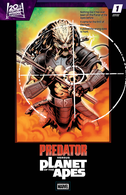 PREDATOR VS. THE PLANET OF THE APES #1 CHRIS CAMPANA MOVIE POSTER HOMAGE VARIANT (7/29/2026)