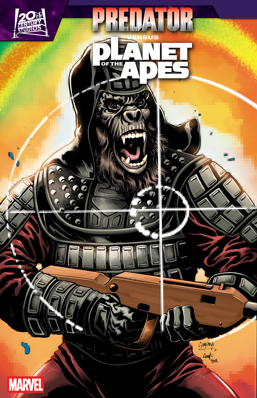 PREDATOR VS. THE PLANET OF THE APES #2 CHRIS CAMPANA MOVIE POSTER HOMAGE VARIANT (8/26/2026)