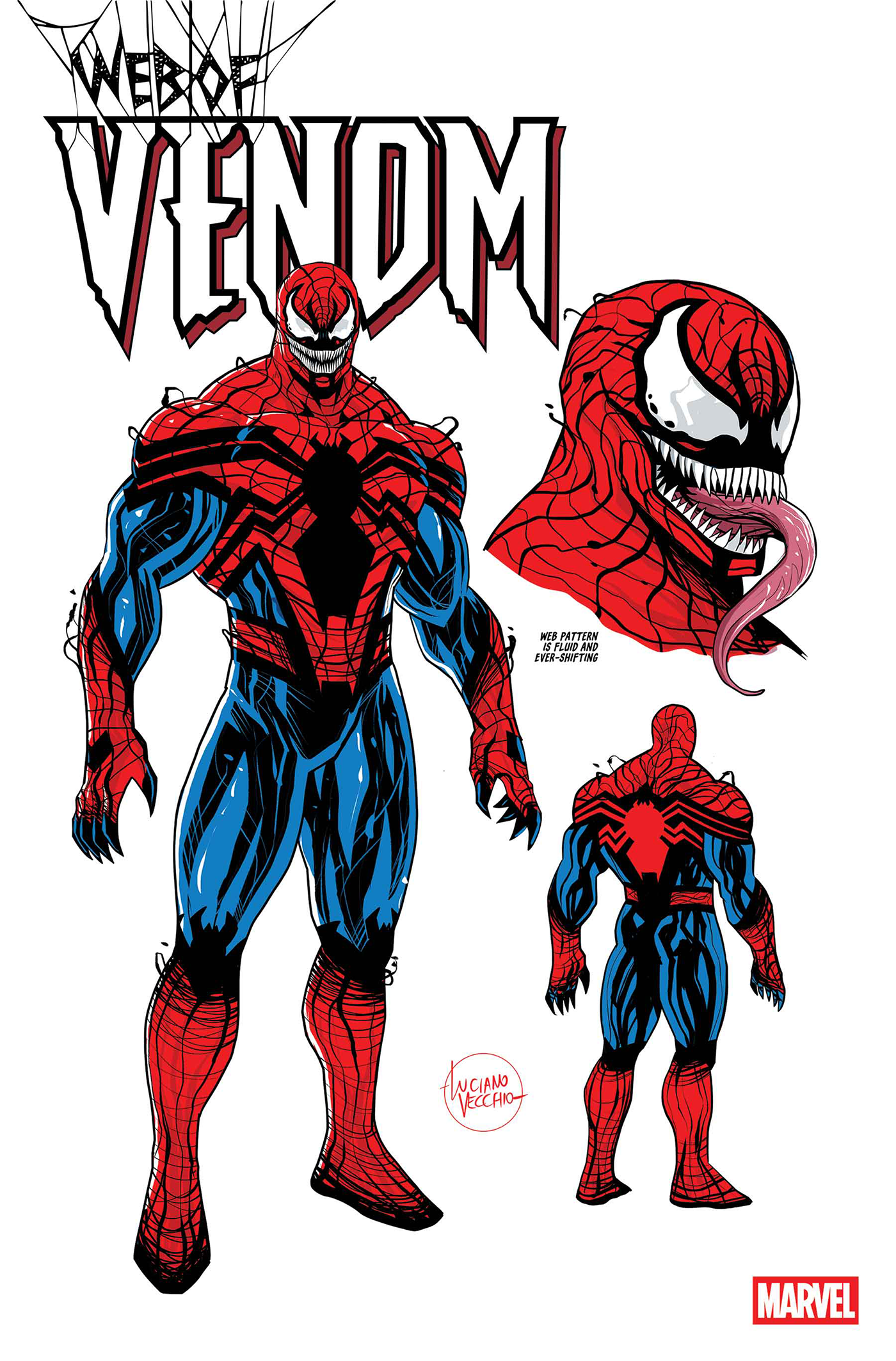 WEB OF VENOM #1 LUCIANO VECCHIO DESIGN VARIANT[1:10] (4/8/2026)