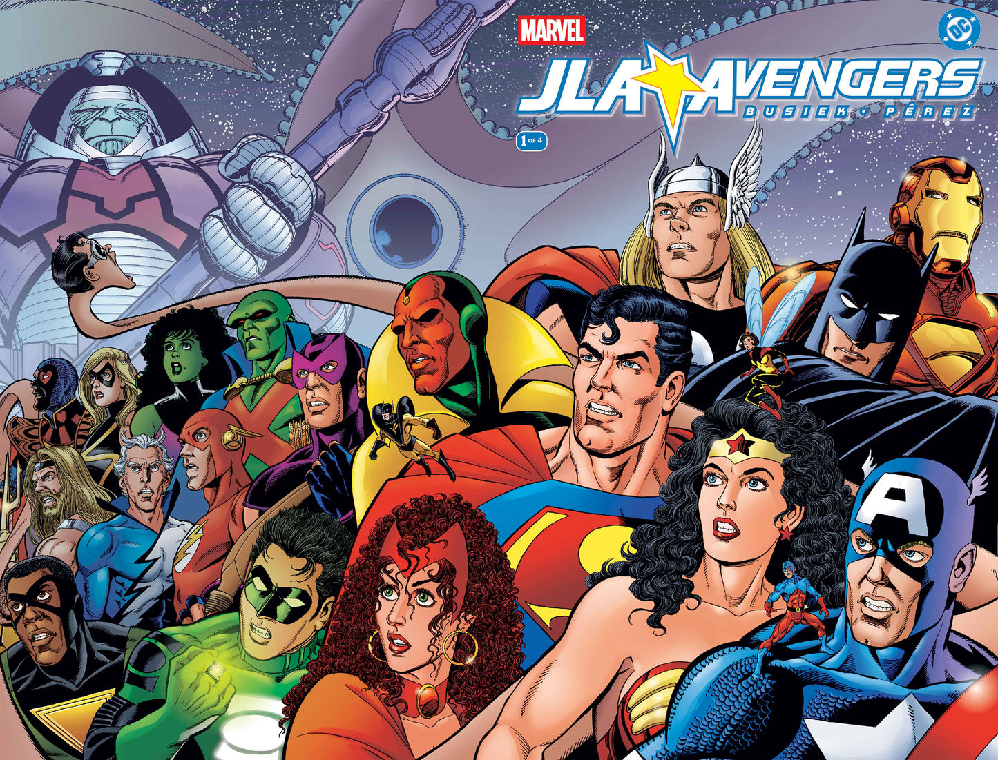 JLA/AVENGERS #1 FACSIMILE EDITION FOIL WRAPAROUND VARIANT (5/27/2026)