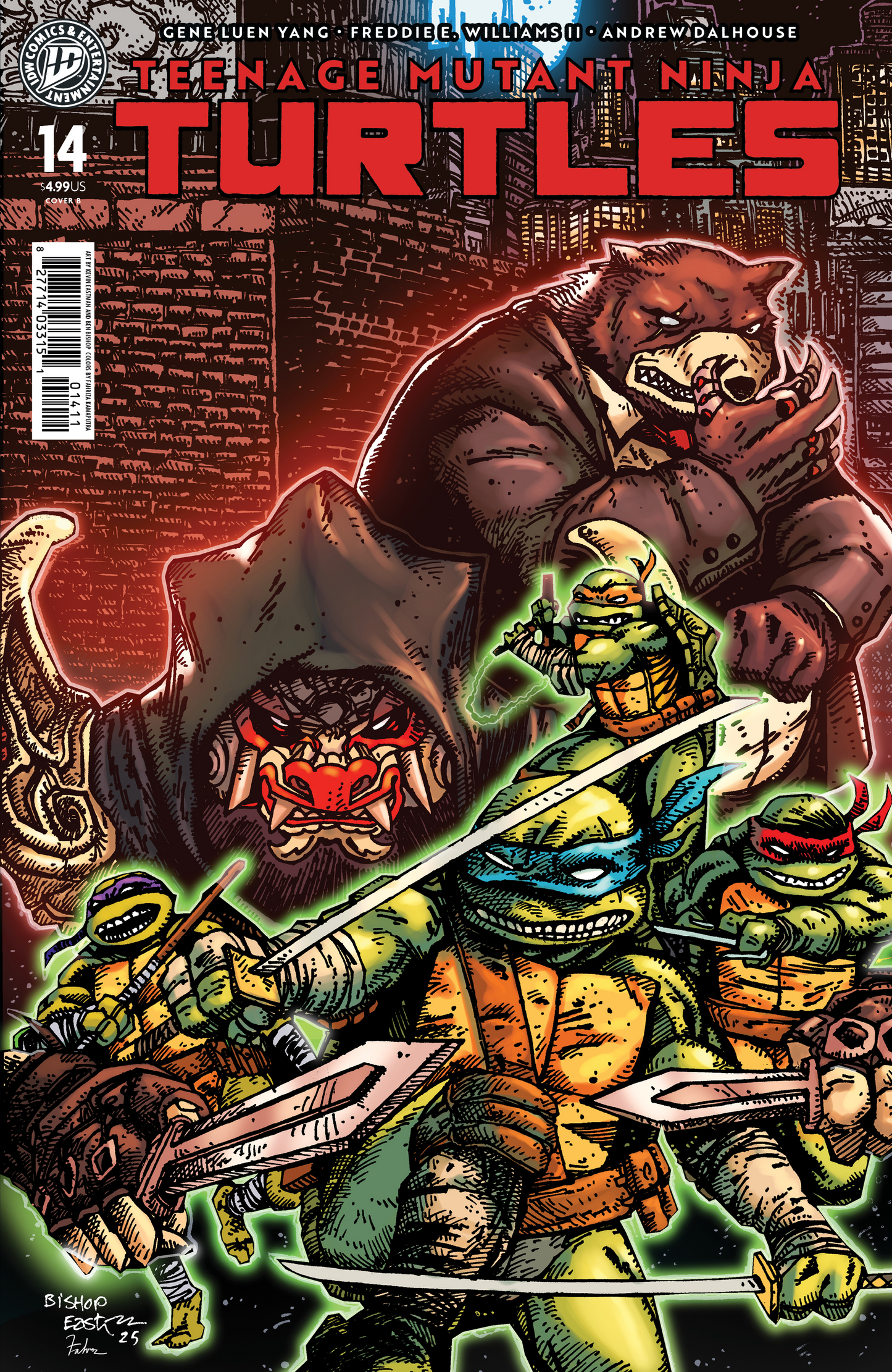 Teenage Mutant Ninja Turtles #14 Variant B (Eastman & Bishop) (1/14/2026)