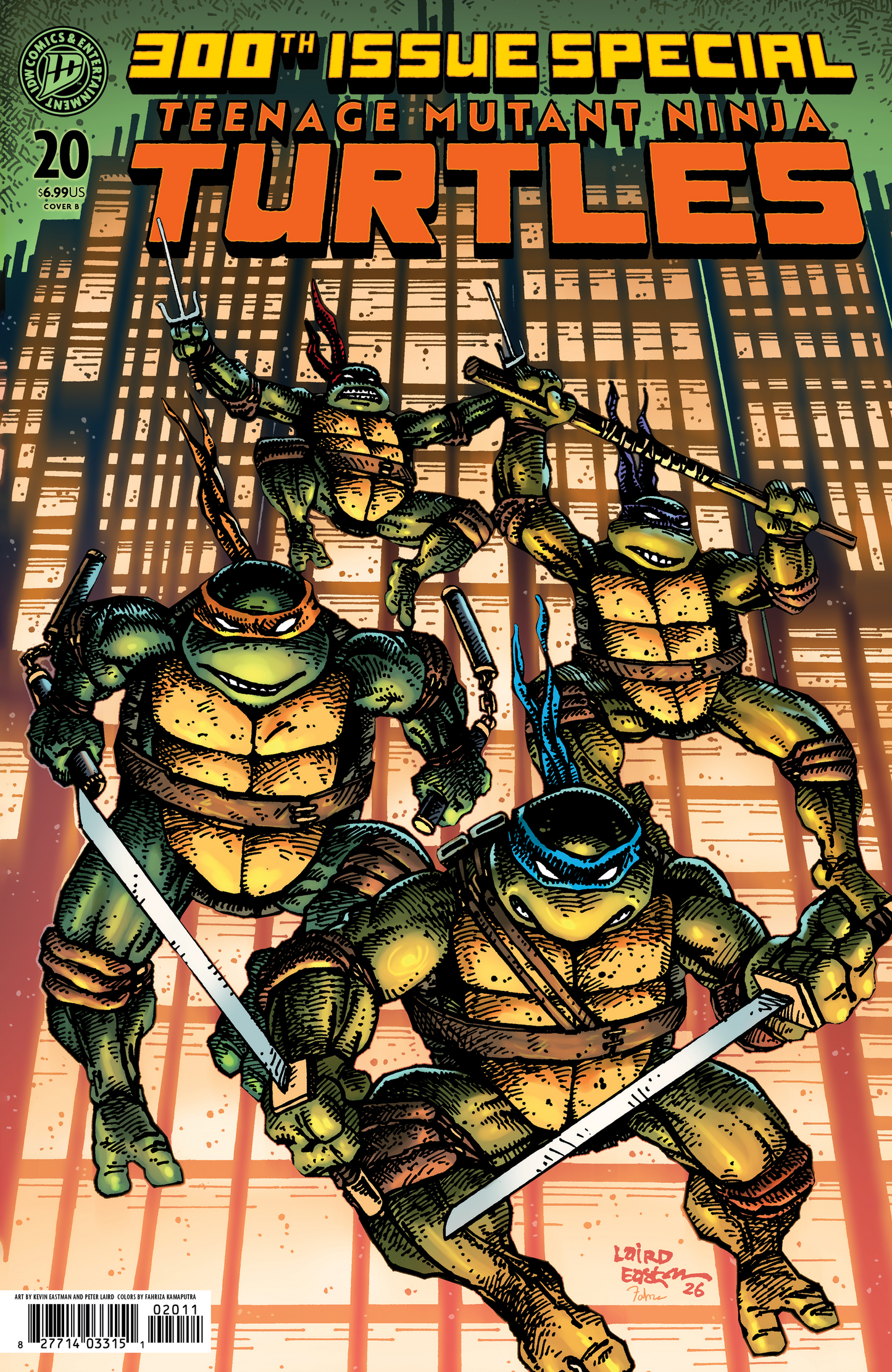 Teenage Mutant Ninja Turtles #20: 300th Issue Special Variant B (Eastman & Laird) (7/22/2026)