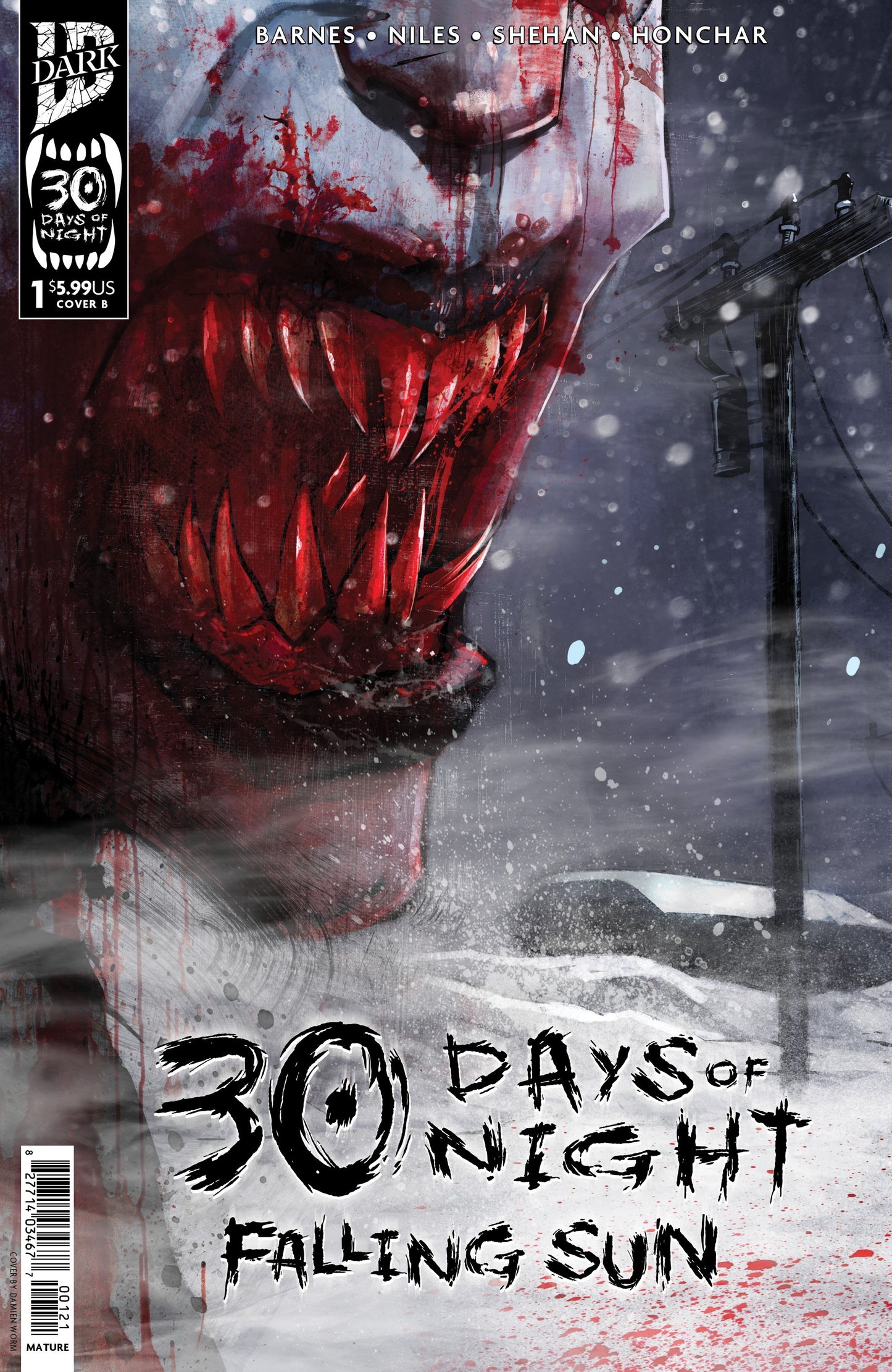 30 Days of Night: Falling Sun #1 Variant B (Damien Worm) (10/15/2025)