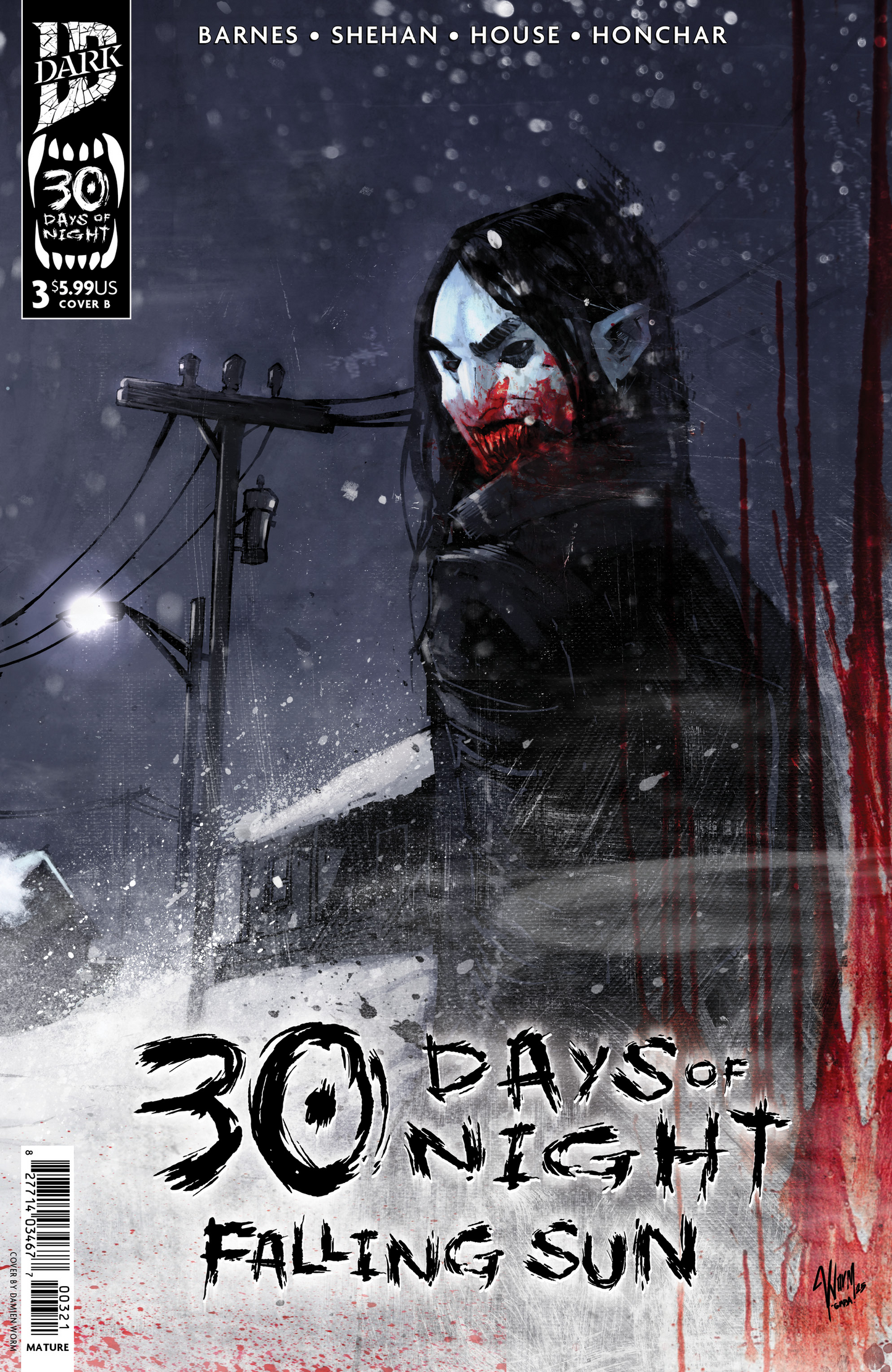 30 Days of Night: Falling Sun #3 Variant B (Damien Worm) (2/25/2026)
