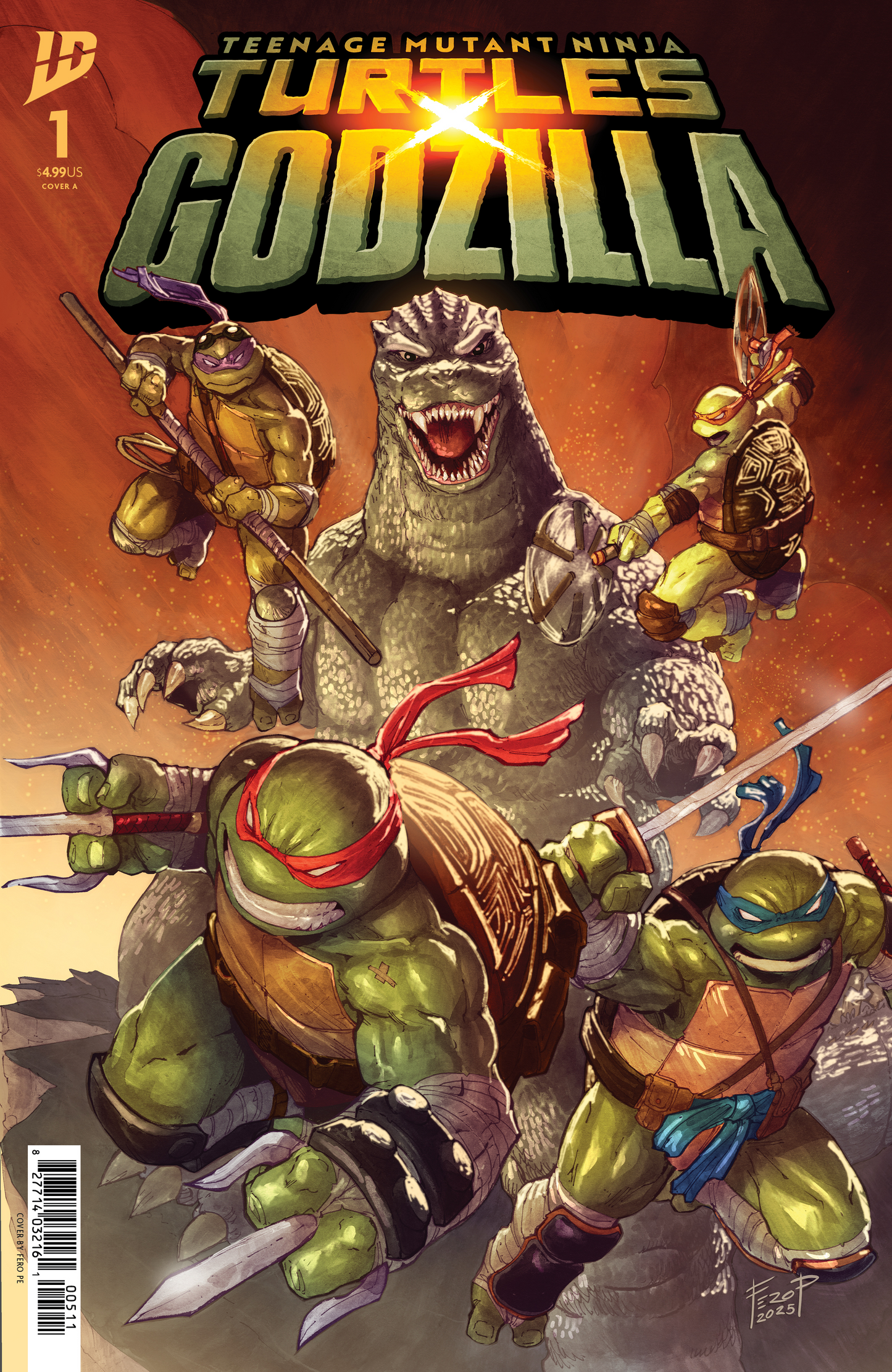 Teenage Mutant Ninja Turtles x Godzilla #1 Cover A (Pe) (11/12/2025)