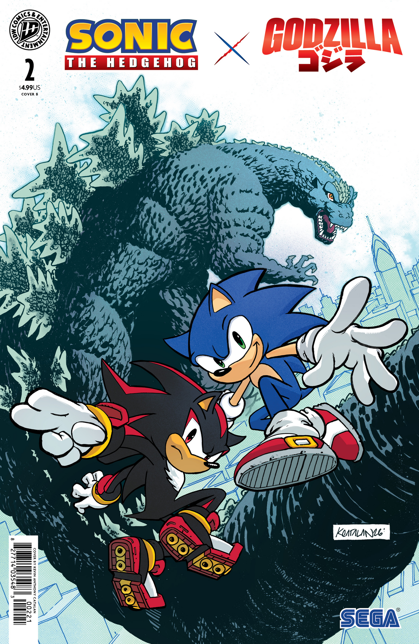 Sonic the Hedgehog x Godzilla #2 Variant B (Catalan) (9/9/2026)