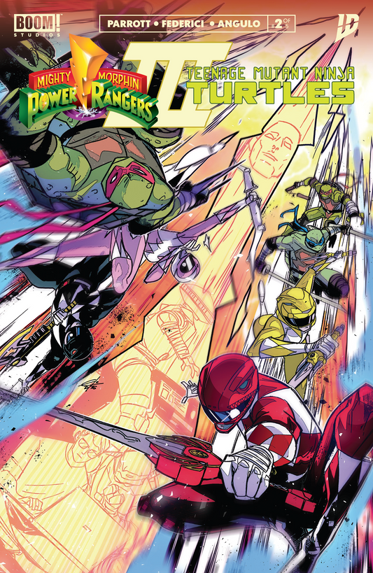 Mighty Morphin Power Rangers/Teenage Mutant Ninja Turtles III #2 K FOC Reveal Variant (Dressed, Carlini) (9/24/2025)