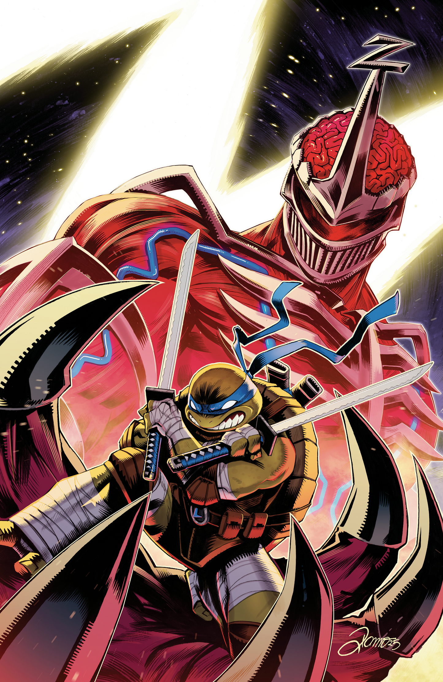 Mighty Morphin Power Rangers/Teenage Mutant Ninja Turtles III #3 D Variant (Full Art, Foil, Zonno) (11/19/2025)