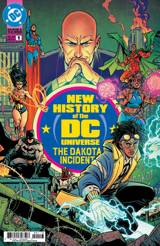 NEW HISTORY OF THE DC UNIVERSE THE DAKOTA INCIDENT #1 (ONE SHOT) Third Printing Cvr A Diego Olortegui (10/14/2026)
