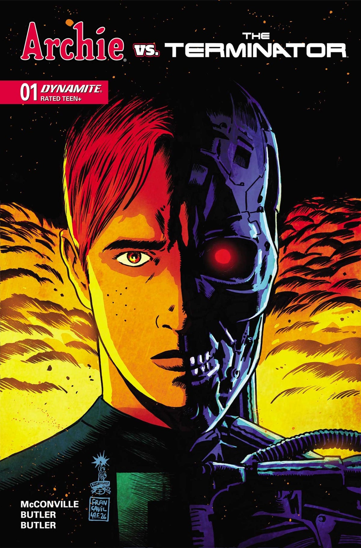 ARCHIE VS THE TERMINATOR #1 CVR A FRANCESCO FRANCAVILLA (10/14/2026)
